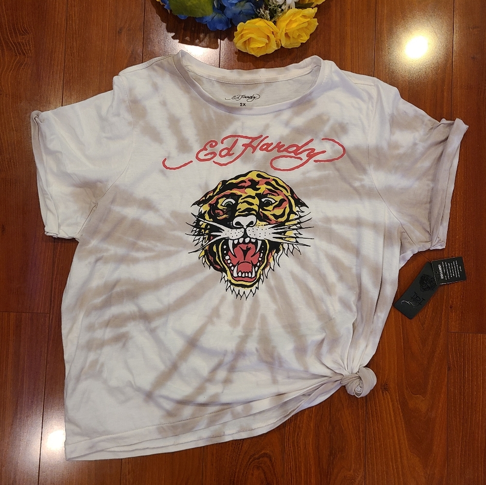 Ed Hardy Tie Dye Tshirt Size 2X - Picture 3 of 7